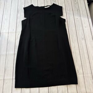 MM.LaFleur Black Shift Dress Cutout Sleeves Work Career Dress Women +2